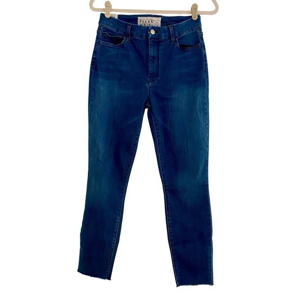 Frank & Eileen Sligo Italian Power Denim 1999 Wash Blue Cropped Jeans 29 Preppy - Picture 2 of 12